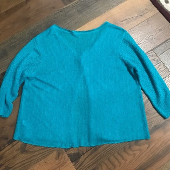 Turquoise Movie Night Sweater - Picture 6 of 7